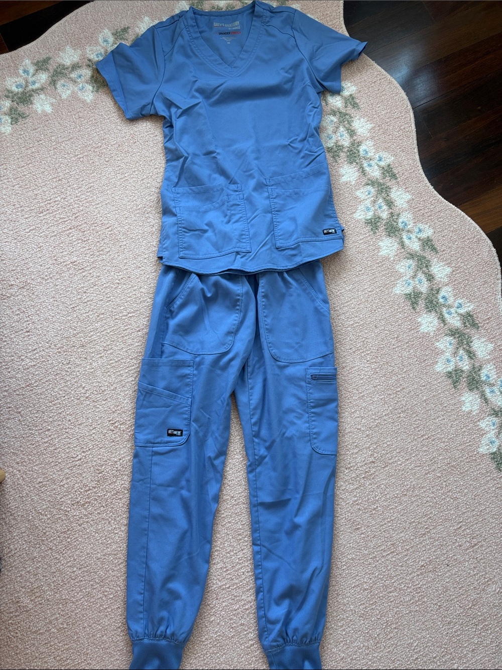 Greys anatomy ciel blue scrub set